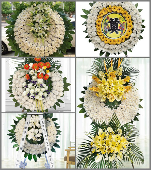 云南昆明禄劝县九龙镇花圈速递